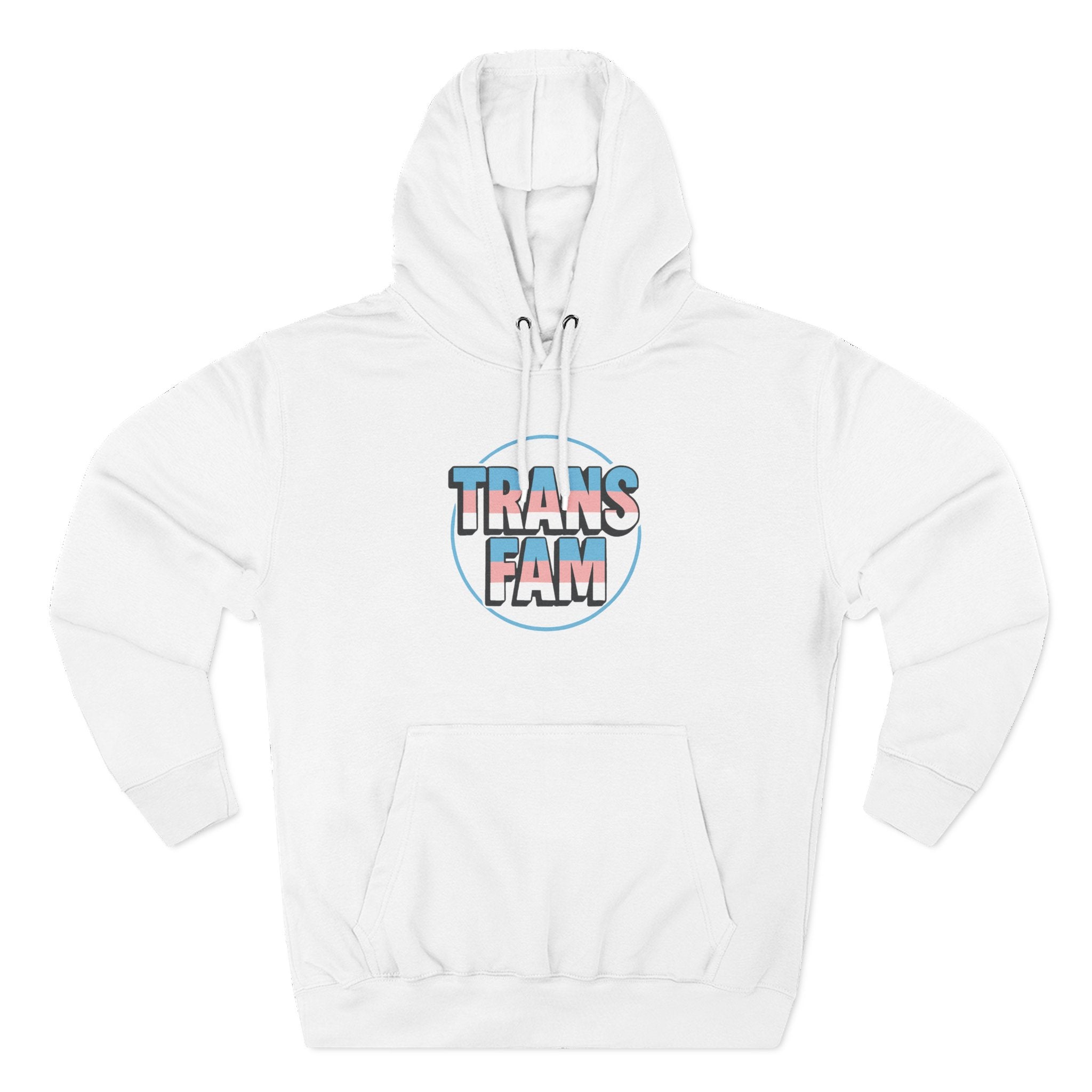 Fleece Hoodie - Spark Kindness Global Trans Family Love Design
