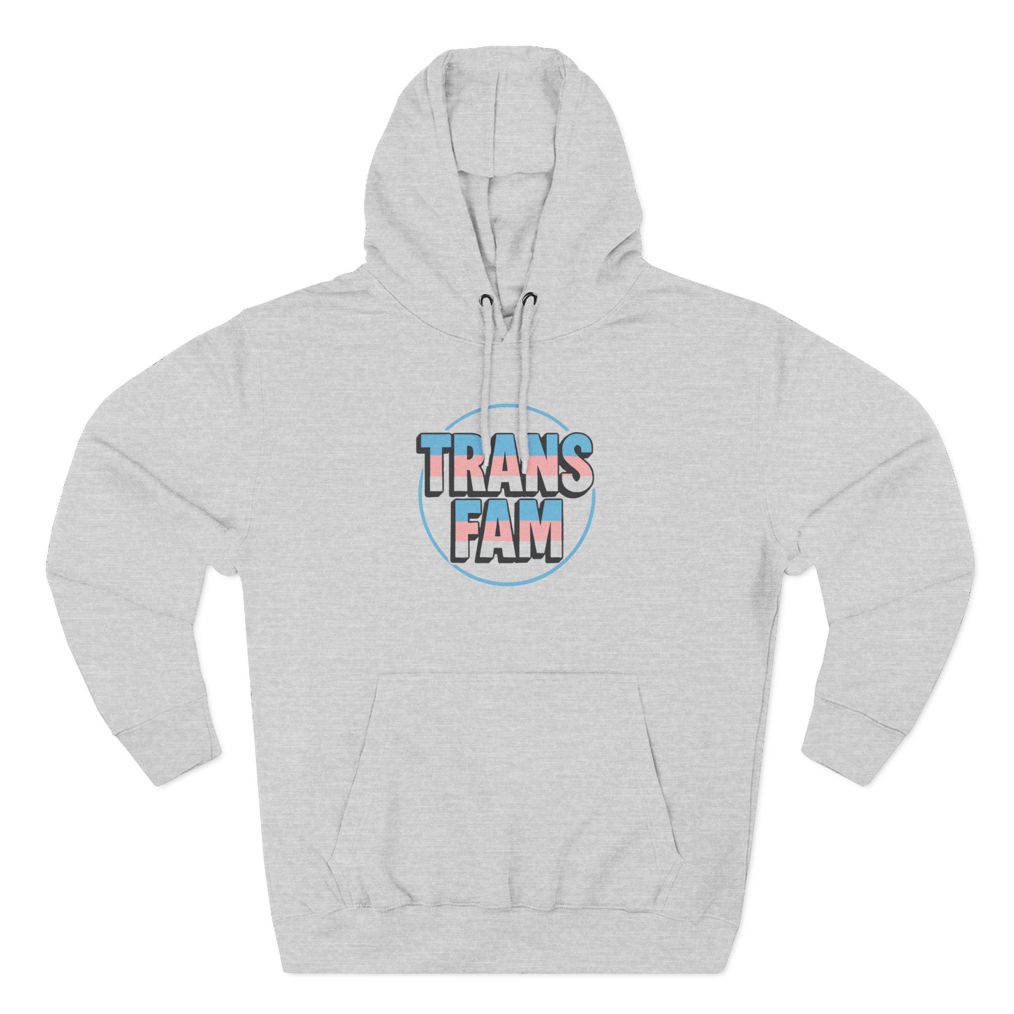 Fleece Hoodie - Spark Kindness Global Trans Family Love Design