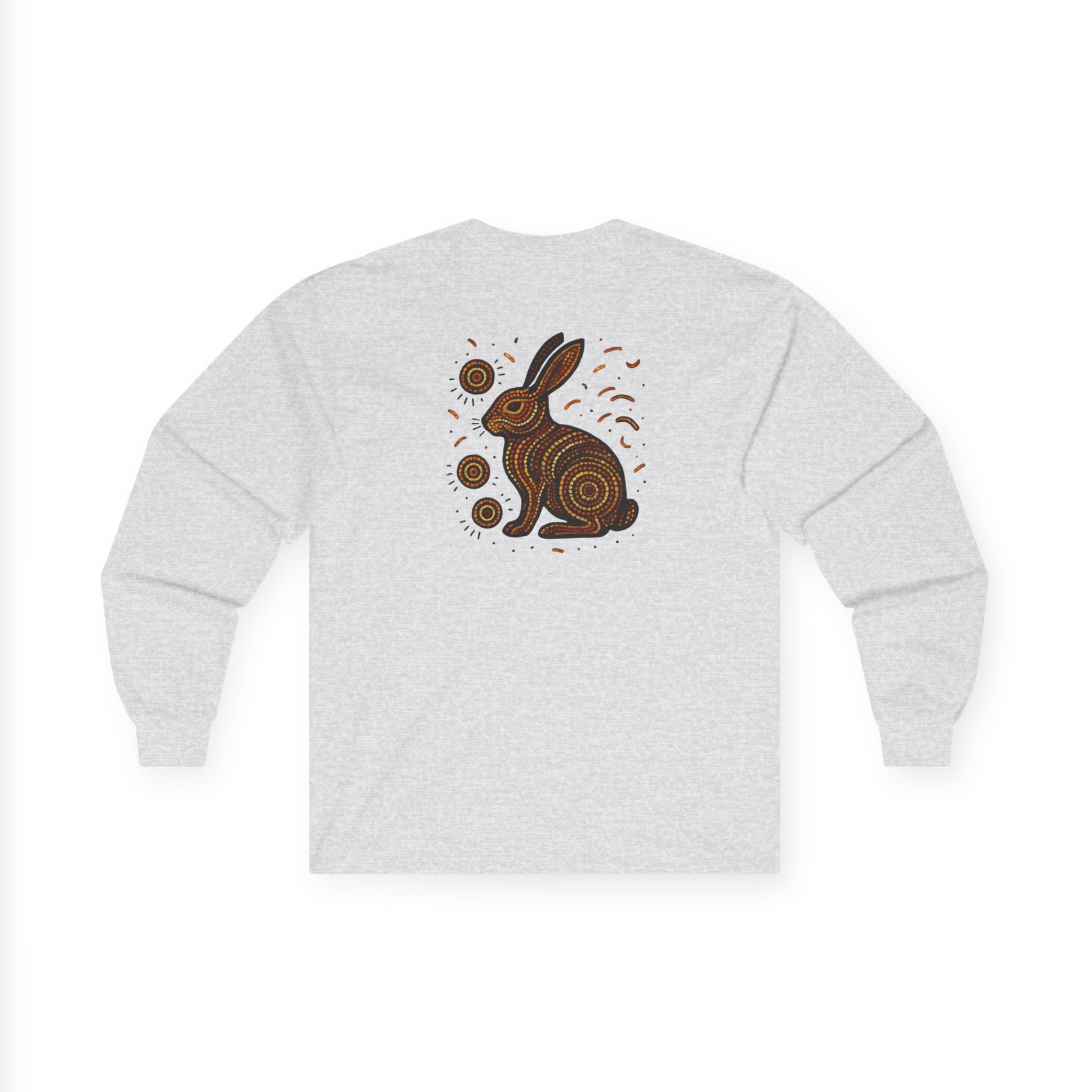Long Sleeve Tee - Spark Kindness Rabbit Pointillism Design