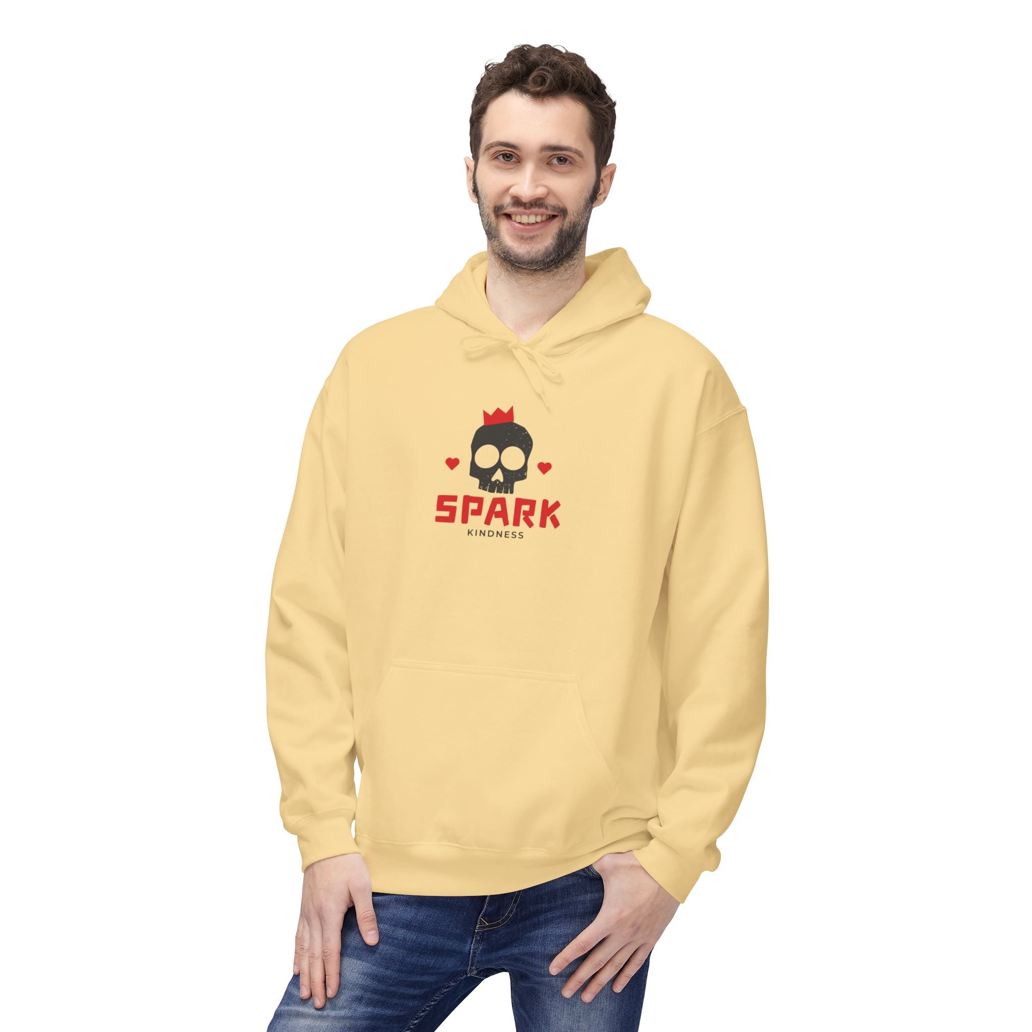 Spark Love Skeleton Hoodie | Unisex Graphic Fleece Sweatshirt for Gamers, Valentine's Day Gift, Casual Wear, Comfortable Layer