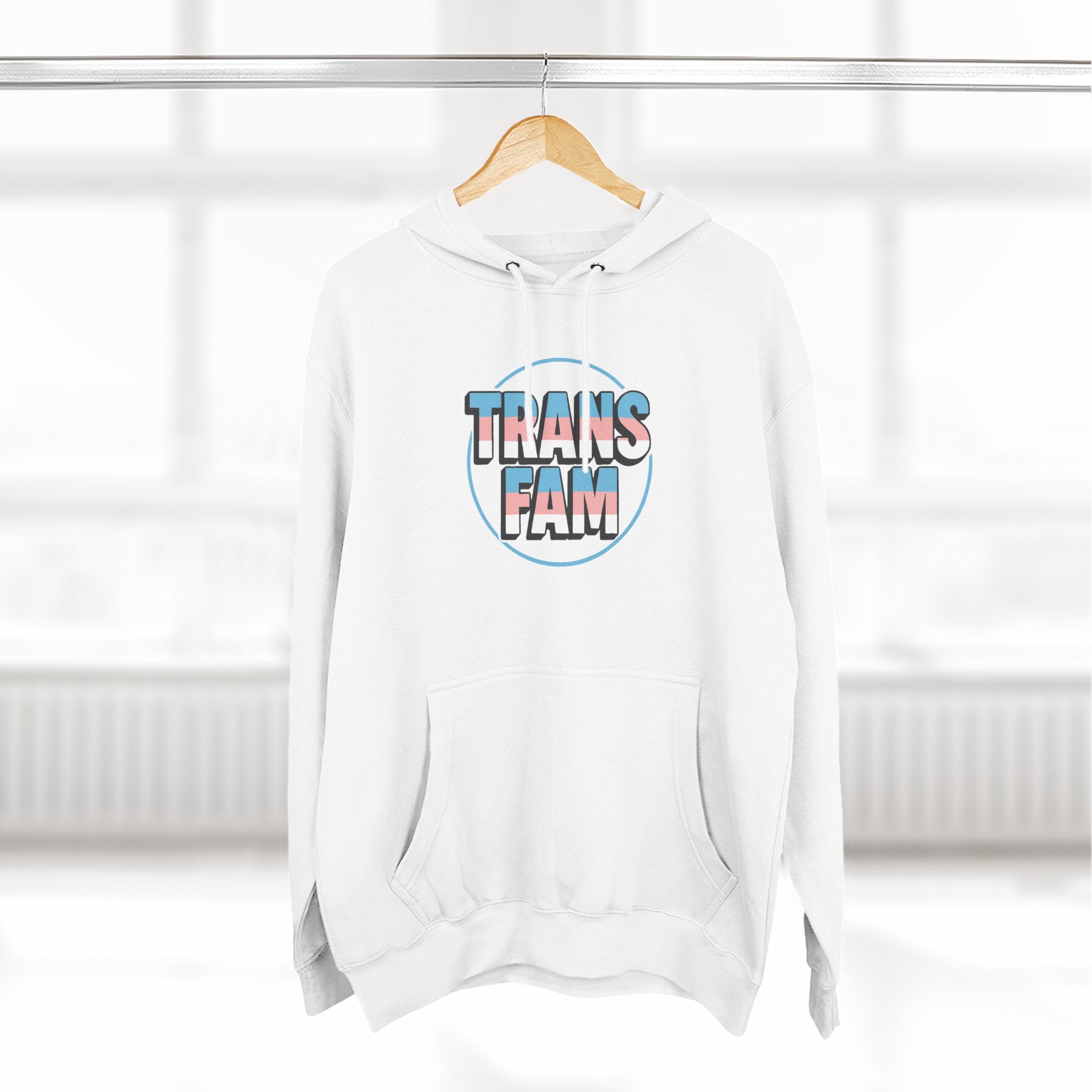 Fleece Hoodie - Spark Kindness Global Trans Family Love Design