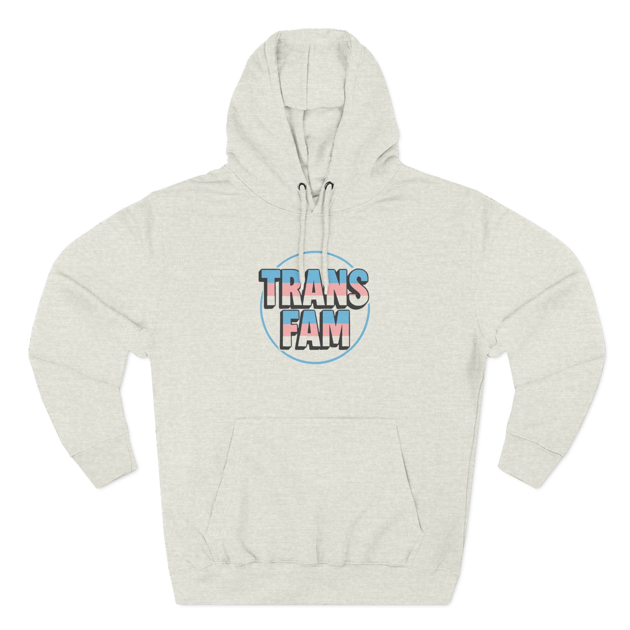 Fleece Hoodie - Spark Kindness Global Trans Family Love Design