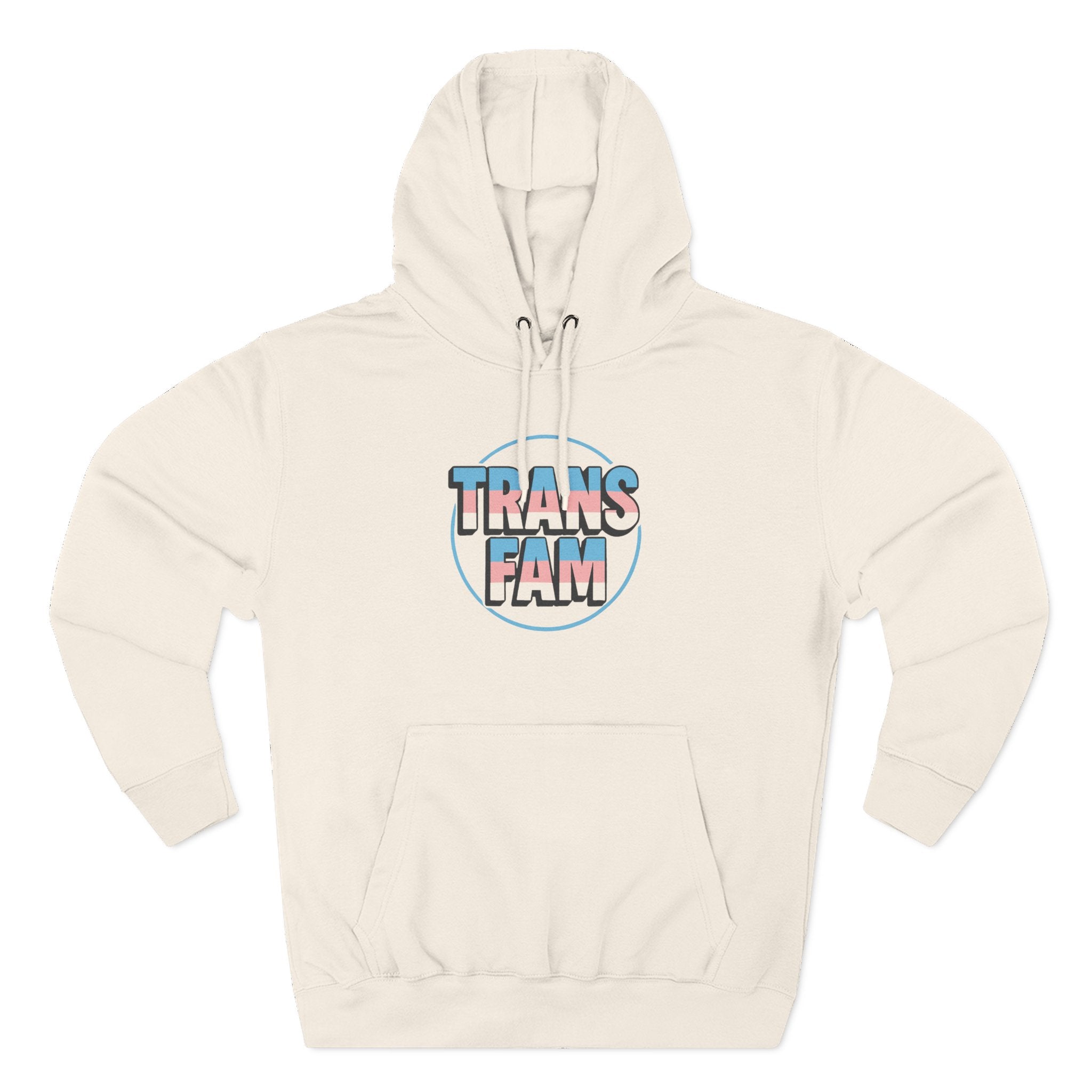 Fleece Hoodie - Spark Kindness Global Trans Family Love Design